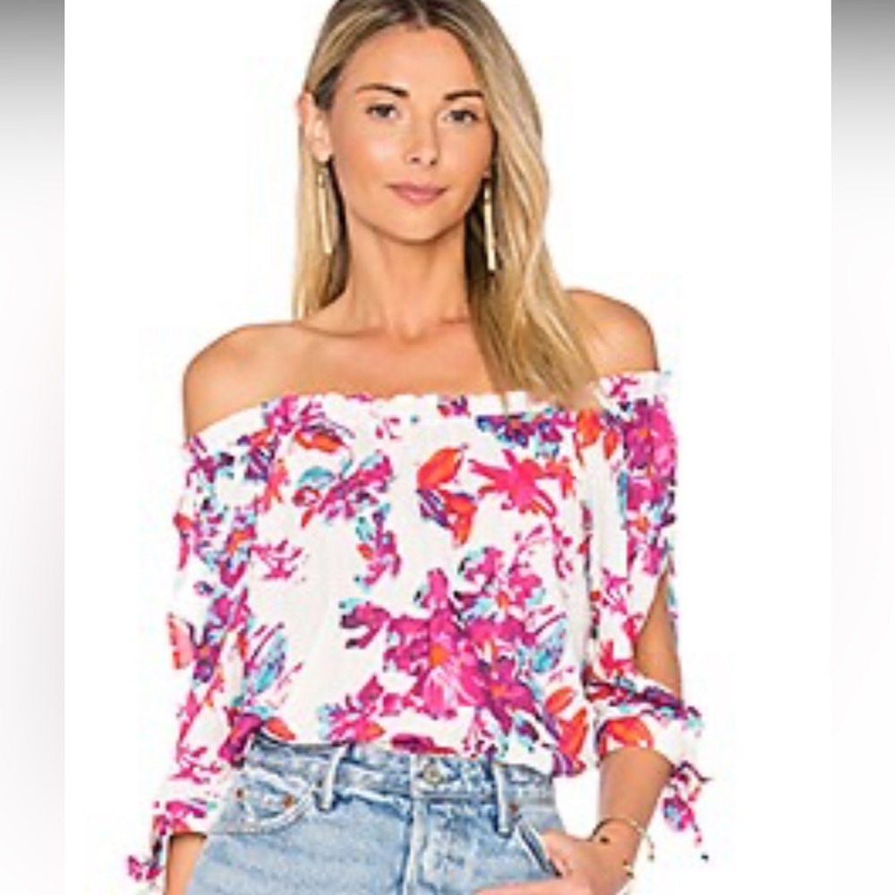 Sienna blouse in watercolor flowers